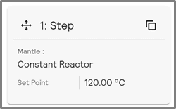 Figure 2. Step of Constant Reactor cooling to 120 °C